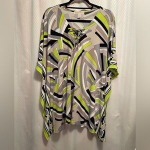 Michael Kors Graphic Tie Front Tunic